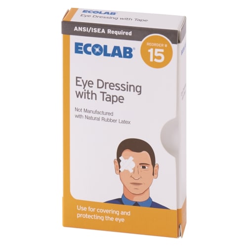 Ecolab® Eye Dressing with Tape 2 per Pack 50225-01-18 Reorder No. 15